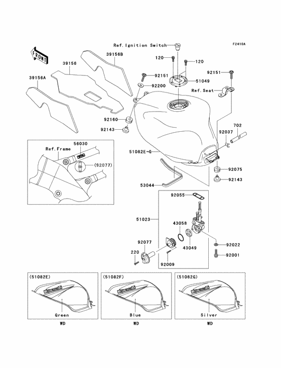 Fuel tank(zx900-f2h)