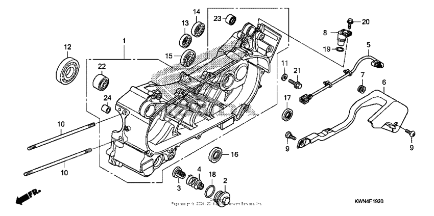 Left crankcase