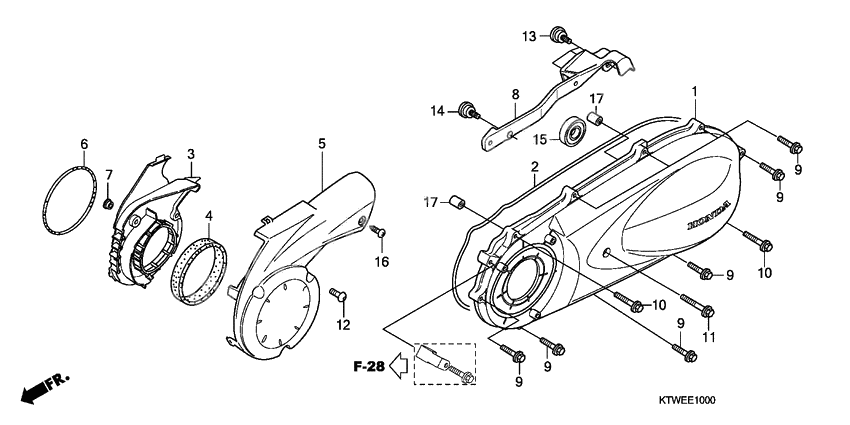 Left crankcase cover