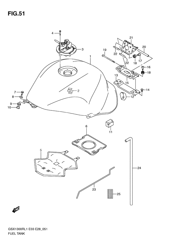 Tank fuel              

                  Gsx1300rl1 e33