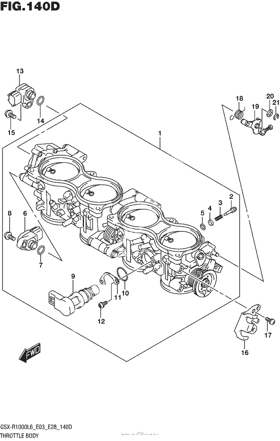 Throttle Body (Gsx-R1000Al6 E28)