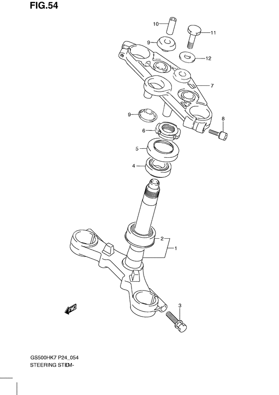 Steering stem              

                  Gs500fh