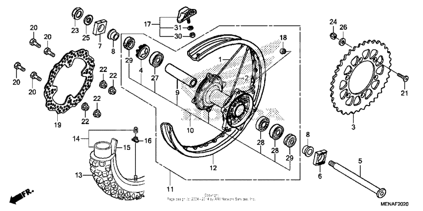 Rear wheel