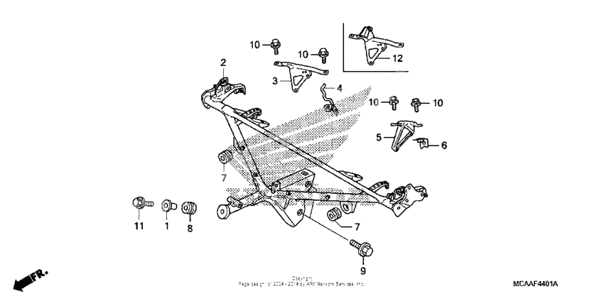 Cowl stay (gl1800'06-)