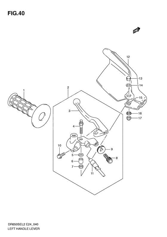 Left handle lever