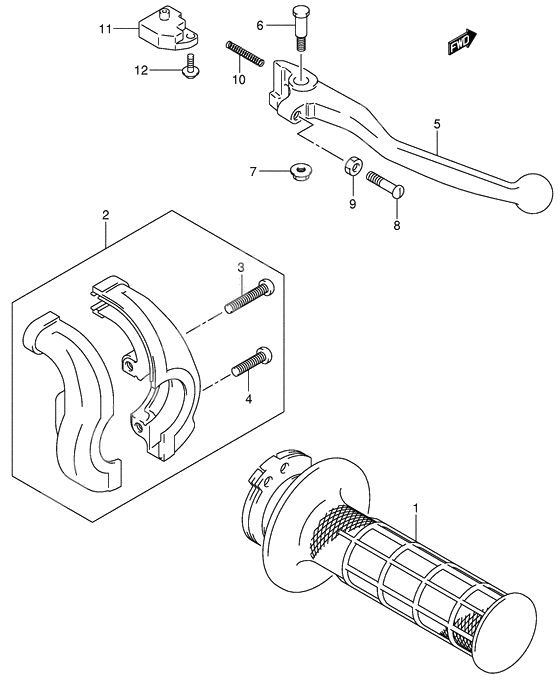 Right handle lever