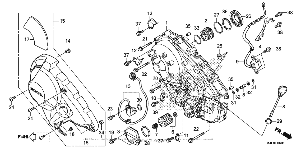 Right Crankcase Cover (Ctx700Nd)