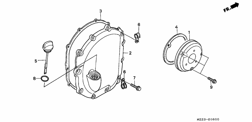 Right crankcase cover