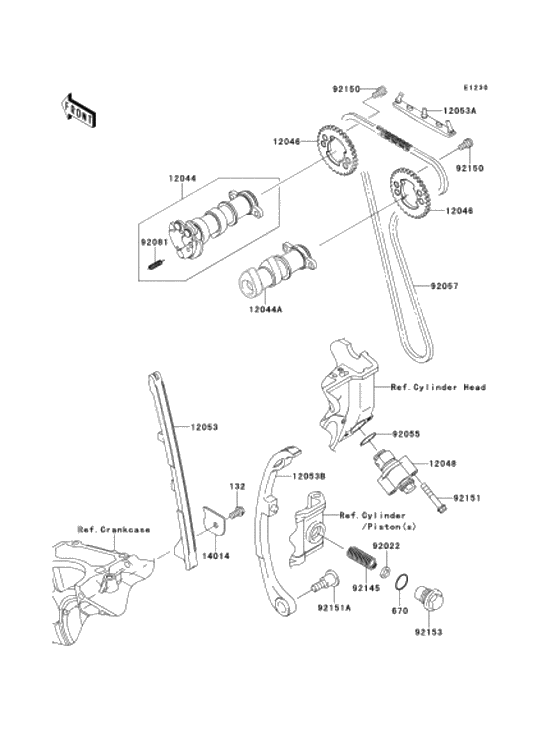 Camshaft/tensioner