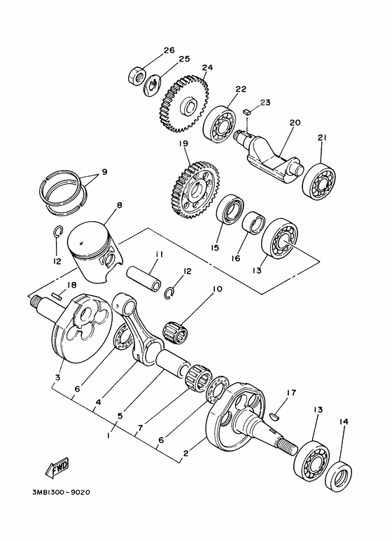 Crankshaft. piston