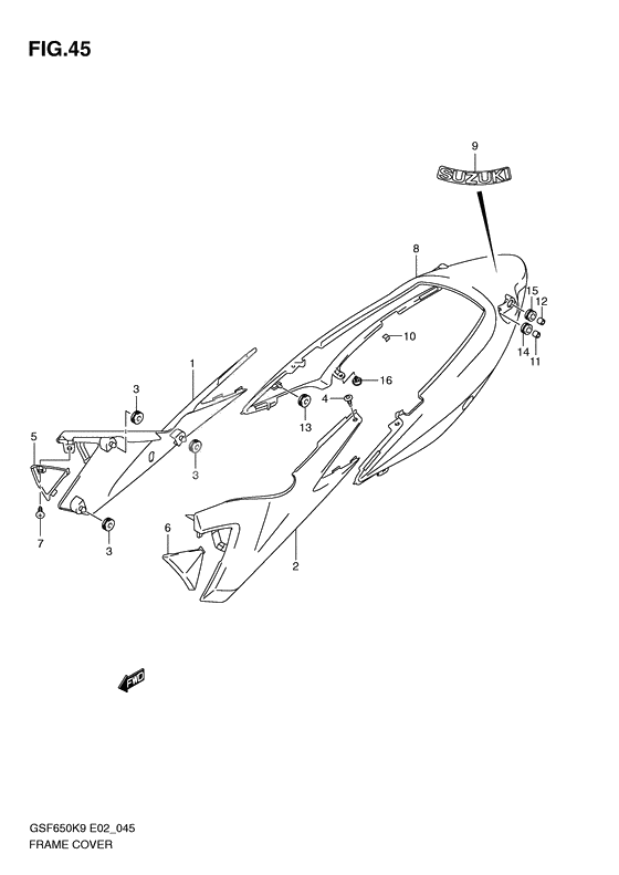 Frame cover              

                  With cowling