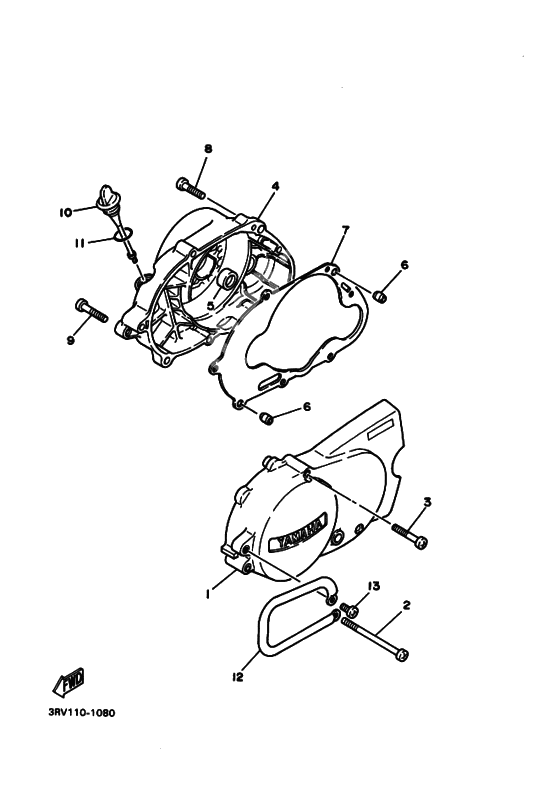 Crankcase cover ass`y (v