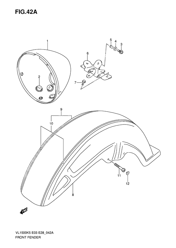 Front fender              

                  Model k7