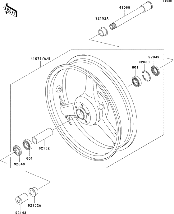 Front hub