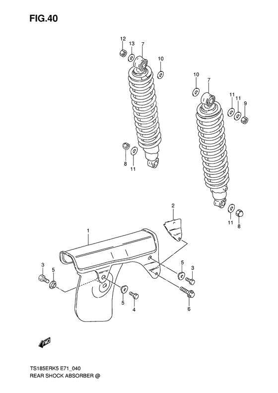 Rear shock absorber