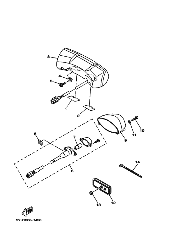 Taillight unit ass`y