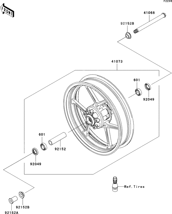 Front hub