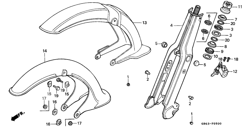 Front fork/front fender
