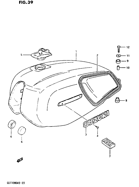 Tank fuel              

                  Gs1100gk2/gkd