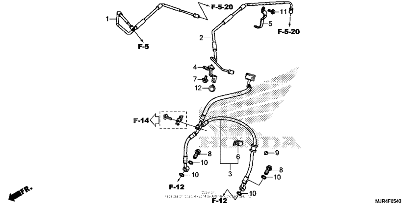 Front brake hose (abs)