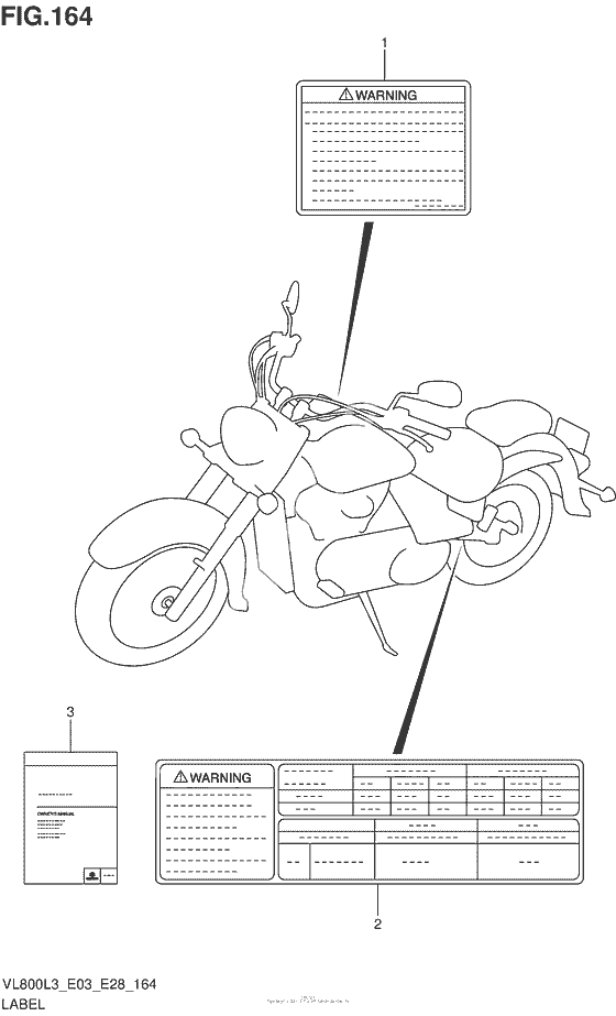 Информационные наклейки (Vl800L3 E28)