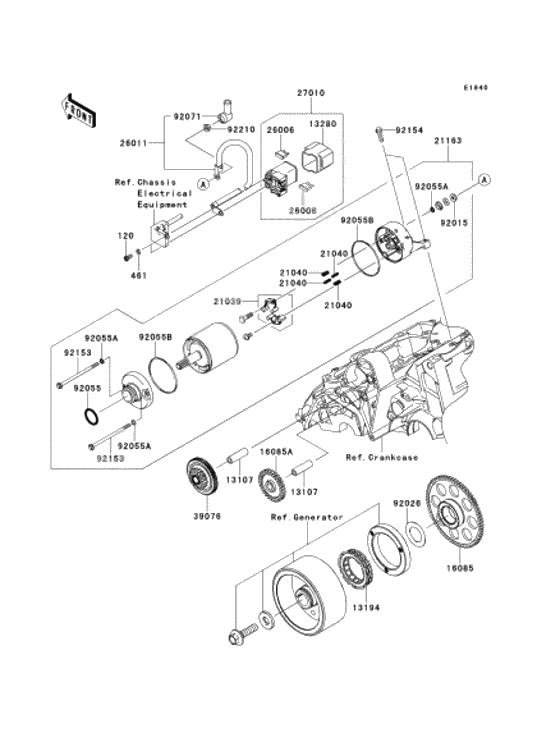 Starter motor/starter clutch