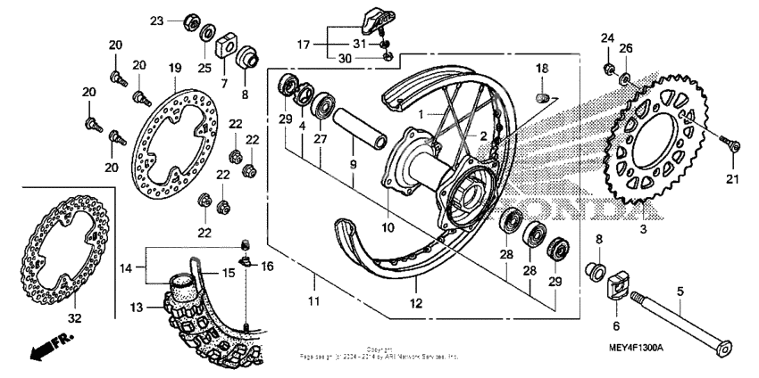 Rear wheel