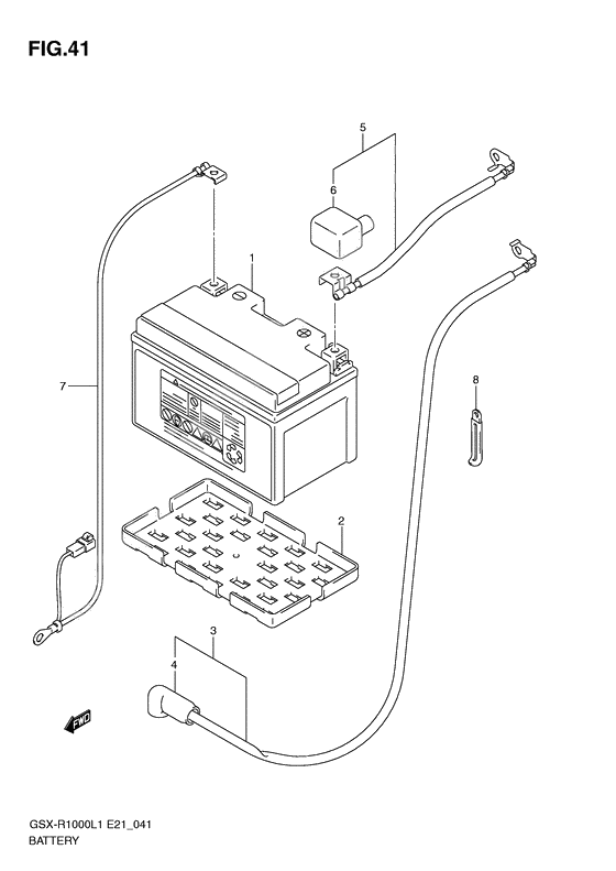 Battery              

                  Gsx-r1000l1 e21