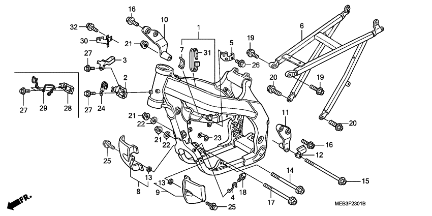 Frame body              

                  CRF450R5,6,7,8