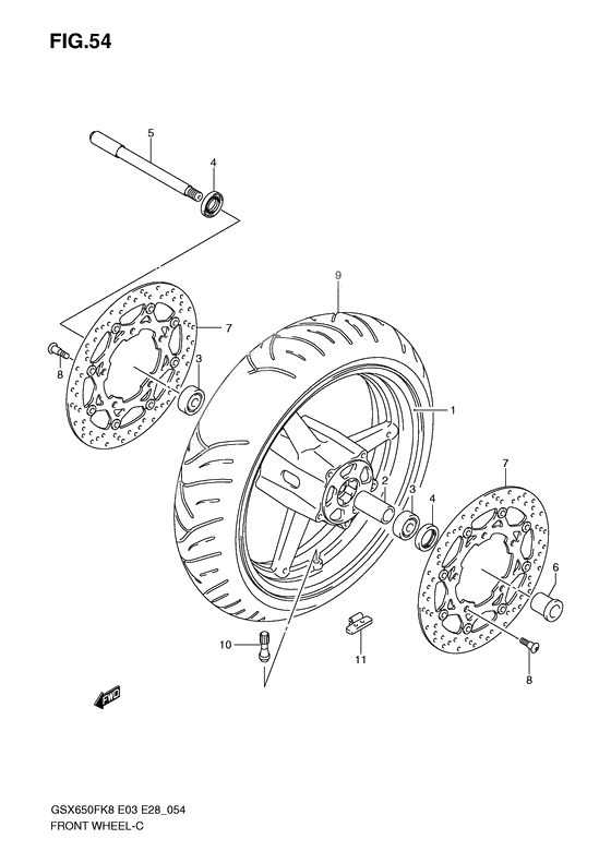 Transom + tube              

                  Gsx650fk8/k9/l0