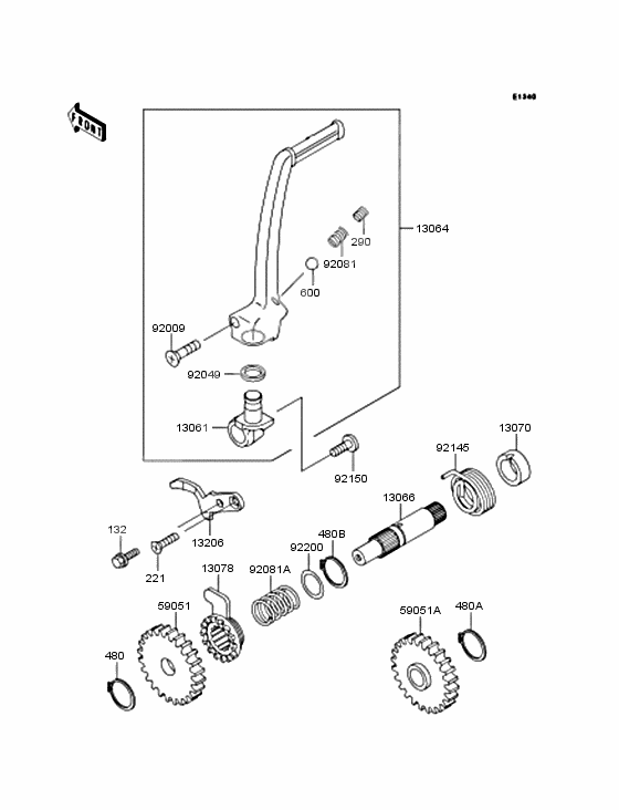 Kickstarter mechanism