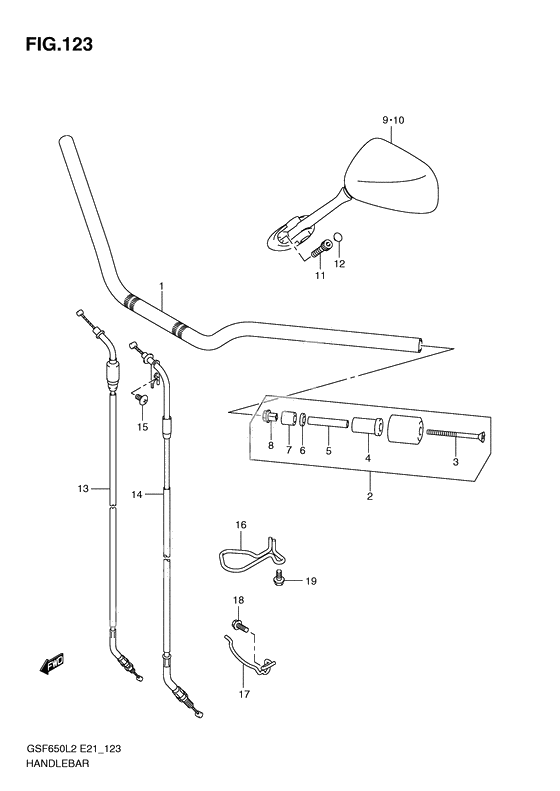 Handlebar              

                  Gsf650sl2 e21