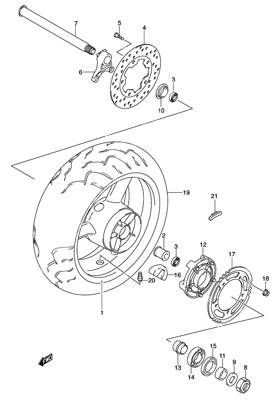 Rear wheel