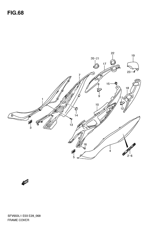 Frame cover              

                  Sfv650l1 e28