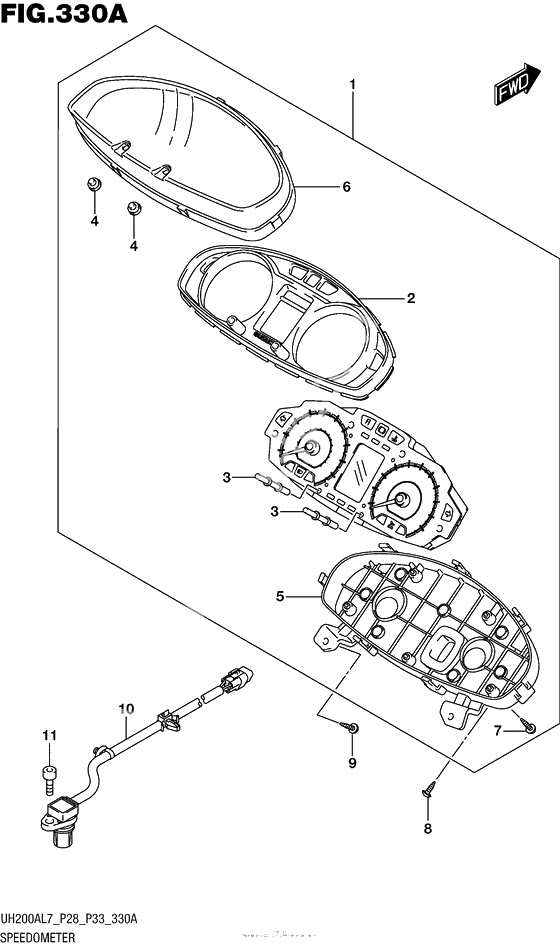 Speedometer (Uh200Al7 P28)