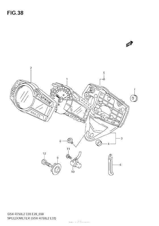 Speedometer (Gsx-R750 L2 E33)