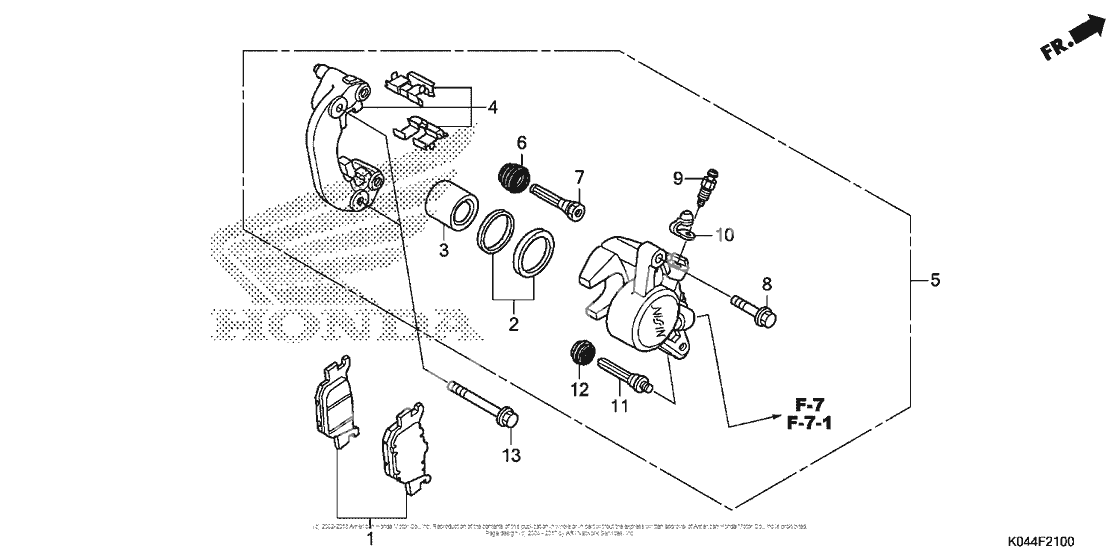 Задний тормозной суппорт