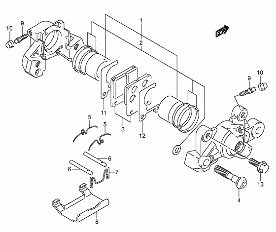 Rear caliper