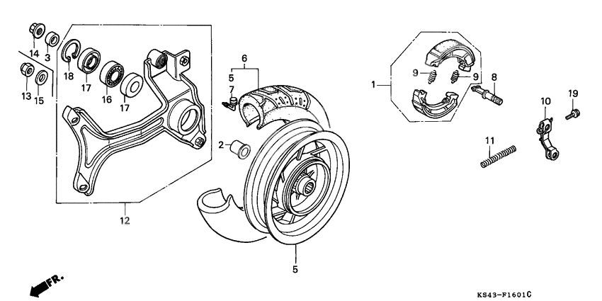 Rear wheel complete assy              

                  2