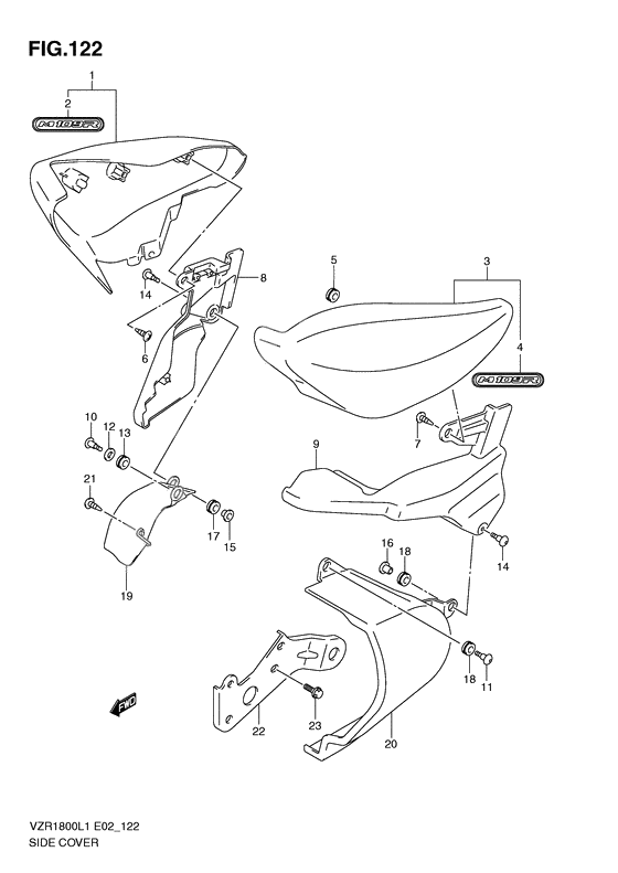Side cover              

                  Vzr1800zl1 e24