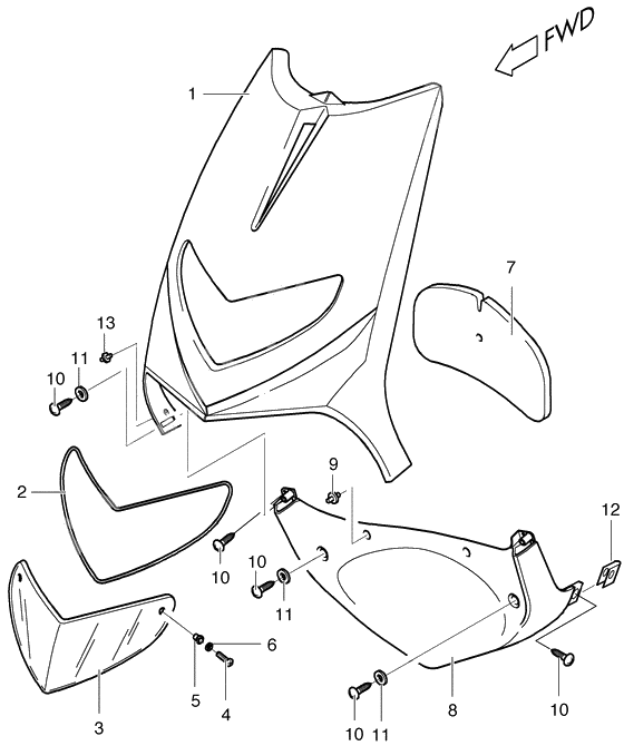 Front leg shield