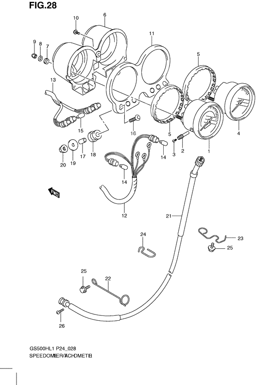 Speedometer - tachometer              

                  Gs500h