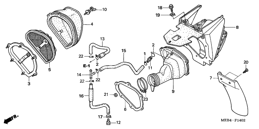 Air cleaner              

                  CRF450R5,6,7,8