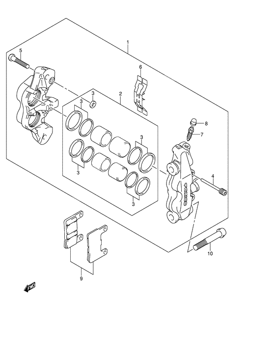 Front caliper              

                  Model k4