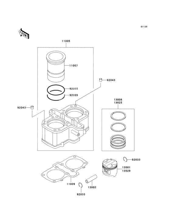 Cylinder/piston(s)