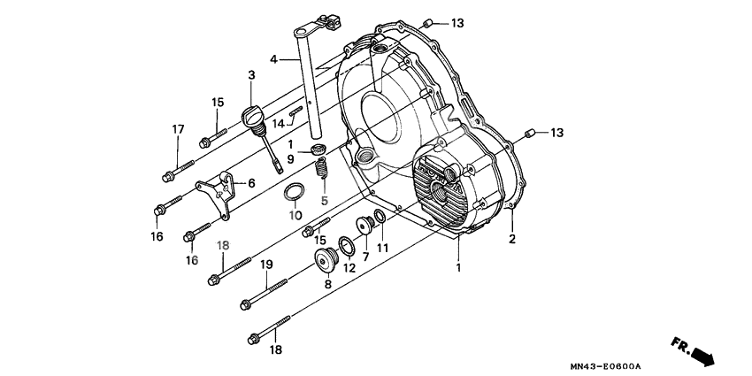 Right crankcase cover