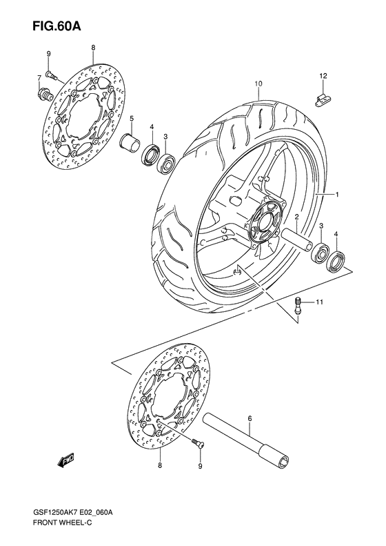 Transom + tube              

                  Gsf1250k7/sk7/k8/sk8/k9/sk9/sl0