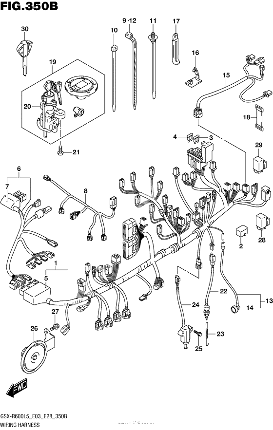 Wiring Harness (Gsx-R600L5 E28)