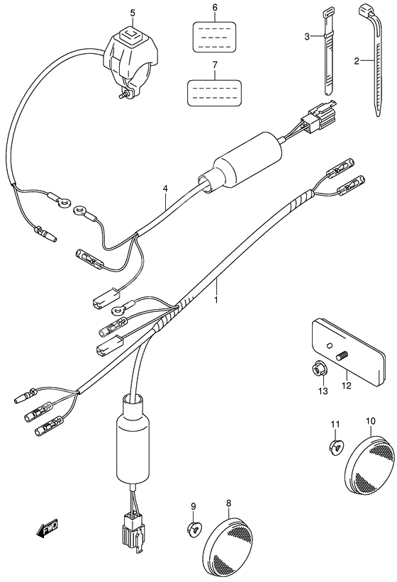 Wiring harness              

                  Model k2/k3/k4/k5