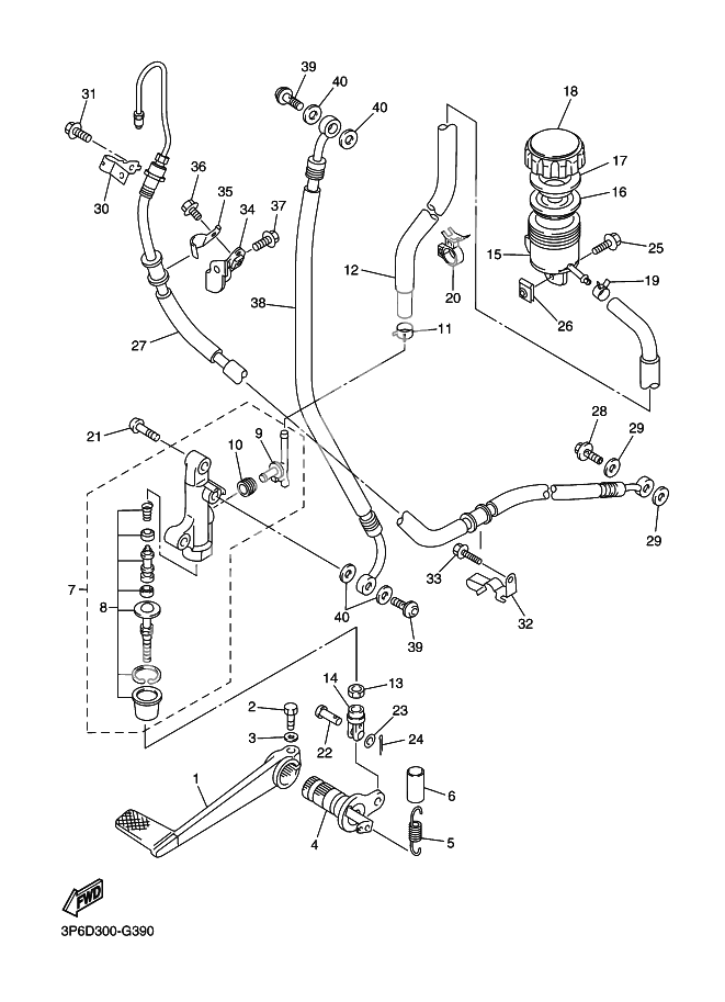 REAR MASTER CYLINDER